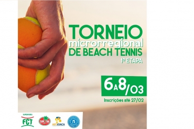 Garanta sua vaga para as primeiras etapas Microrregional de Beach Tennis FCT!