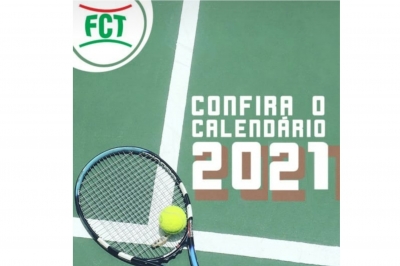 CALENDÁRIO ESPORTIVO FCT 2021 - TÊNIS E BEACH TENNIS