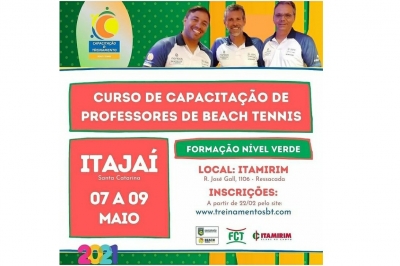 CURSO DE CAPACITAÇÃO DE PROFESSORES DE BEACH TENNIS