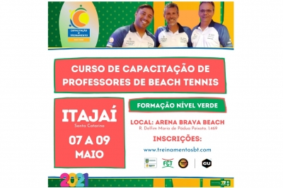 CURSO DE CAPAPCITAÇÃO DE PROFESSORES DE BEACH TENNIS