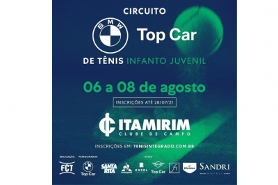 INSCRIÇÕES ABERTAS – CIRCUITO BMW TOP CAR DE TÊNIS INFANTO JUVENIL (4ª ETAPA FCT)