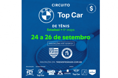INSCRIÇÕES ABERTAS – CIRCUITO BMW TOP CAR DE TÊNIS (6º ESTADUAL FCT)