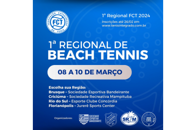 I Regional de Beach Tennis - (1º Regional FCT 2024)