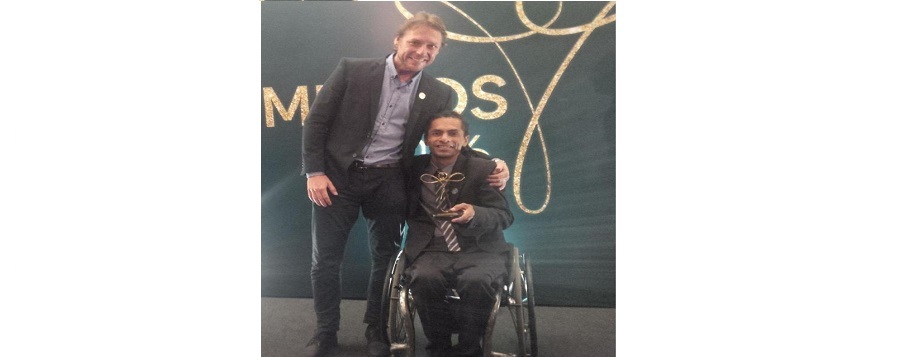Catarinense é eleito melhor atleta de tênis em cadeira de rodas de 2016
