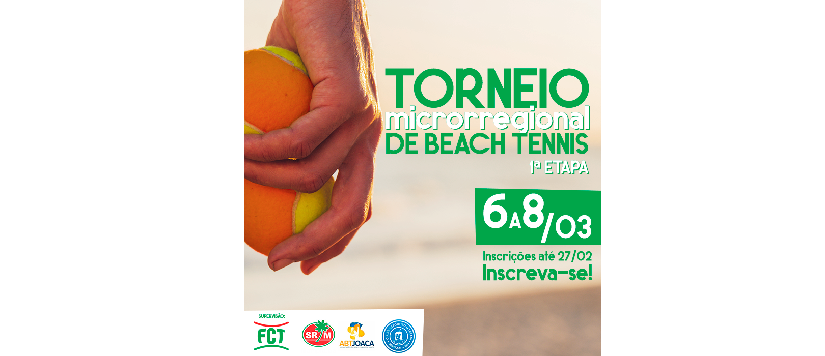 Inscrições Microrregional de Beach Tennis