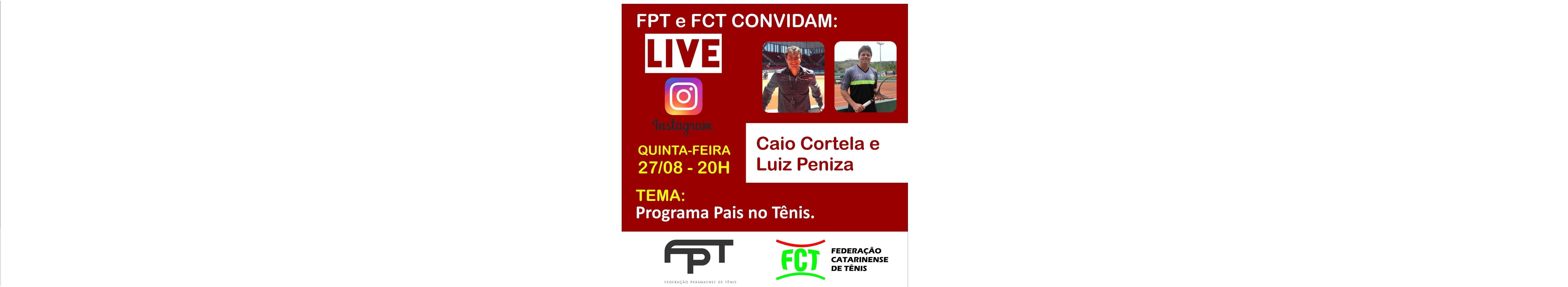 LIVE FPT E FCT - PROJETO DE DESENVOLVIMENTO DE PAIS NO TÊNIS