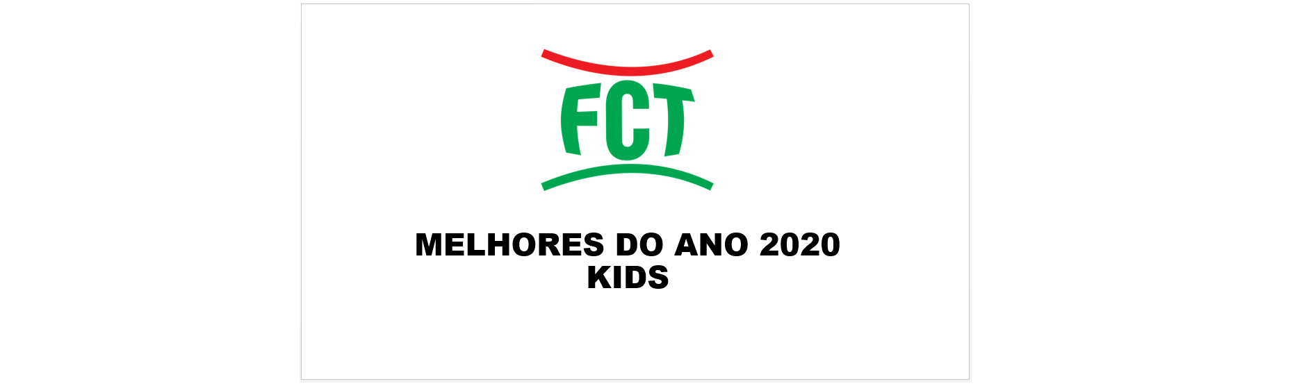 MELHORES DO ANO 2020 - CATEGORIA KIDS