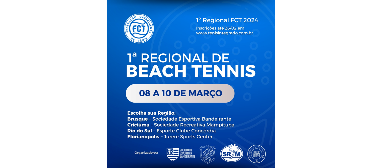  I Regional de Beach Tennis - (1º Regional FCT 2024)